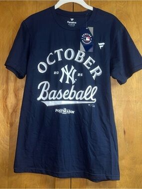 Yankees T Shirt Size Sm “October Baseball” Fanatics NWT🔥